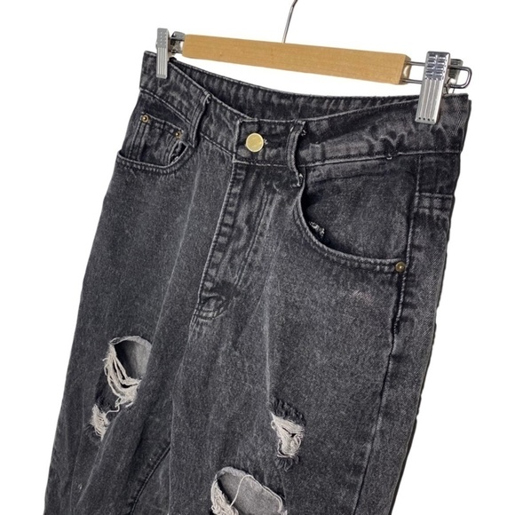 SHEIN - Black Jean Pants - Ripped - Women’s Size Small - Picture 2 of 8